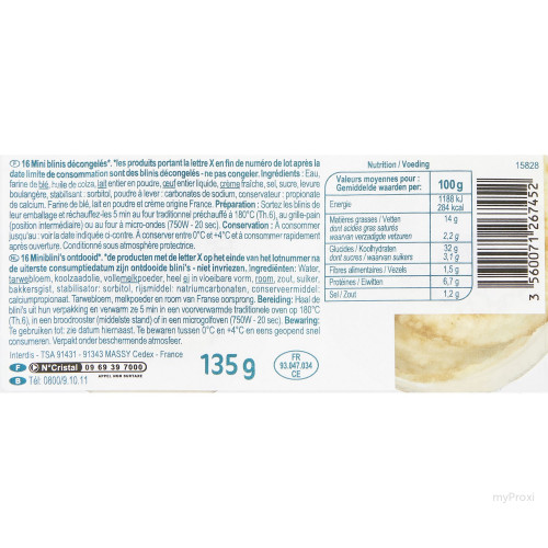 135G 16 MINI BLINI CRF SENSAT