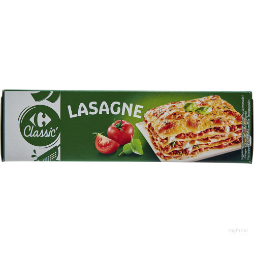 500G LASAGNE S/OEUFS CRF