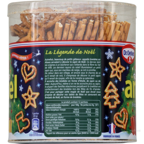 300G TUBO BRETZELS NOEL ANCEL