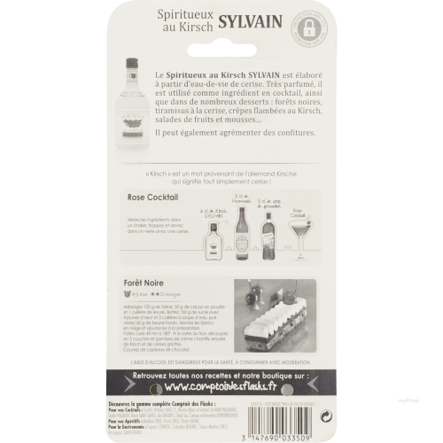 FLASK 20CL KIRSCH 18% SYLVAIN