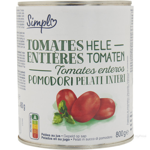 TOMATE PELEE 4/4 PP BLC