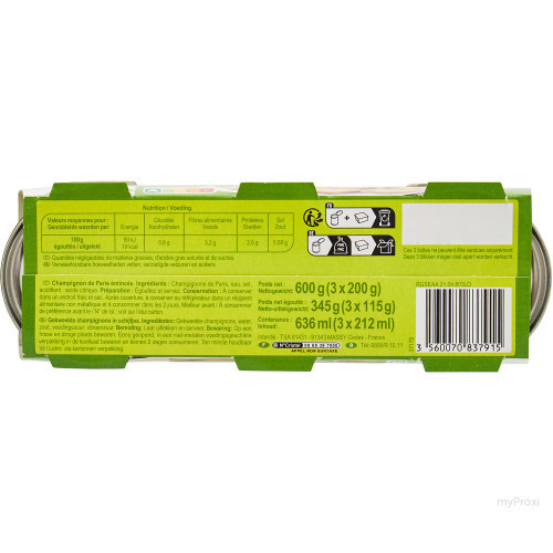 3X1/4 CHAMPIGNON EMINCE CRF CL