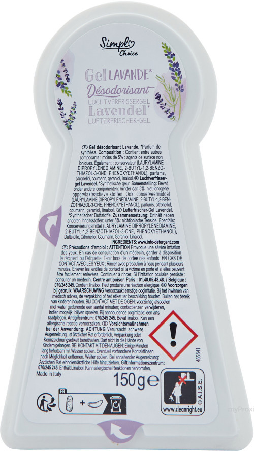150G DESODO GEL LAVAND. SIMPL
