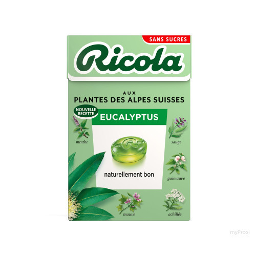 50G RICOLA EUCALYPTUS STEVIA