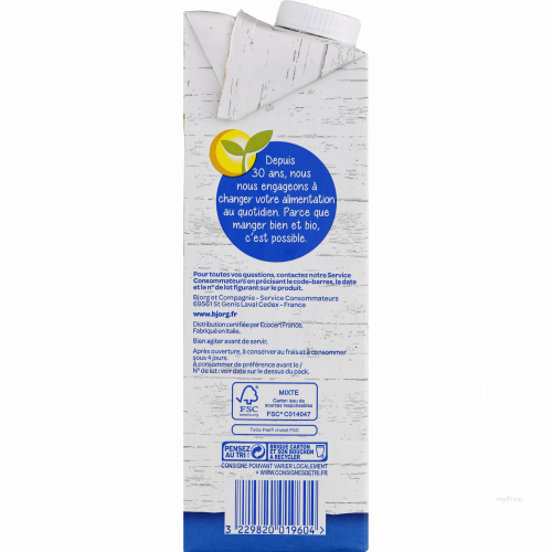 1L BOISSON SOJA NATURE BJORG