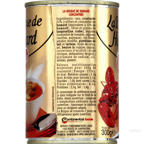 300G BISQUE HOMARD LIEBIG