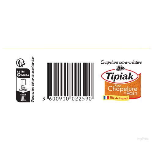 250G CHAPELURE FINE FR.TIPIAK
