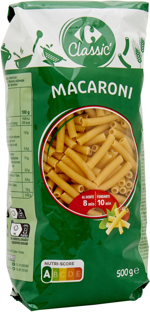500G MACARONI QS CRF CLASSIC