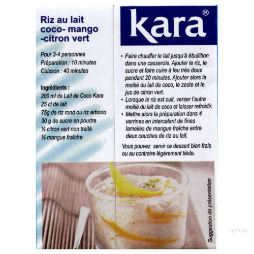 200ML LAIT DE NOIX COCO KARA