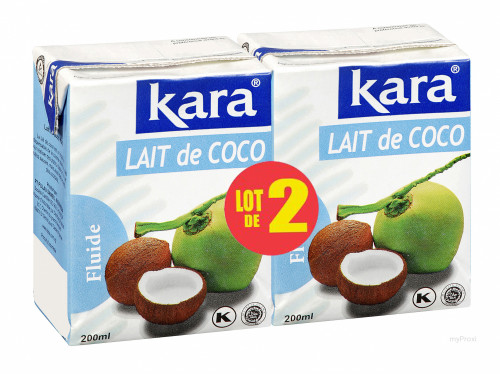 2X200ML LAIT DE NOIX COCO KARA