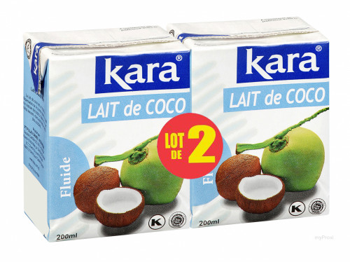 2X200ML LAIT DE NOIX COCO KARA