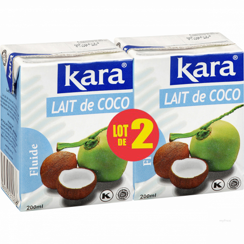 2X200ML LAIT DE NOIX COCO KARA