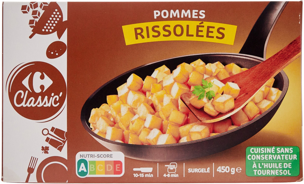 450G POMMES RISSOLEES CRF