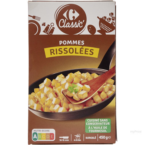 450G POMMES RISSOLEES CRF