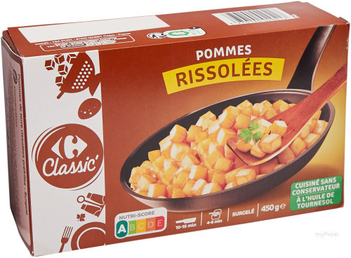 450G POMMES RISSOLEES CRF