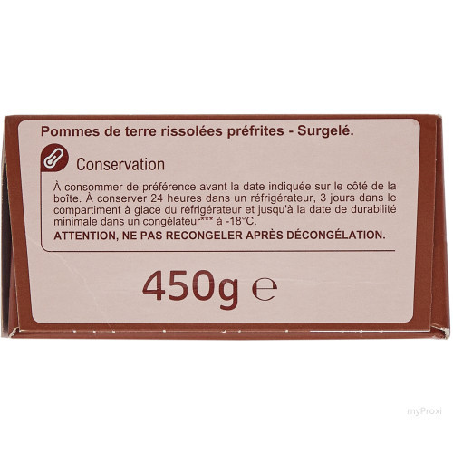 450G POMMES RISSOLEES CRF