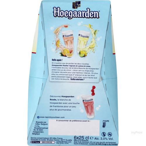 6X25CL BIERE HOEGAARDEN ROSEE