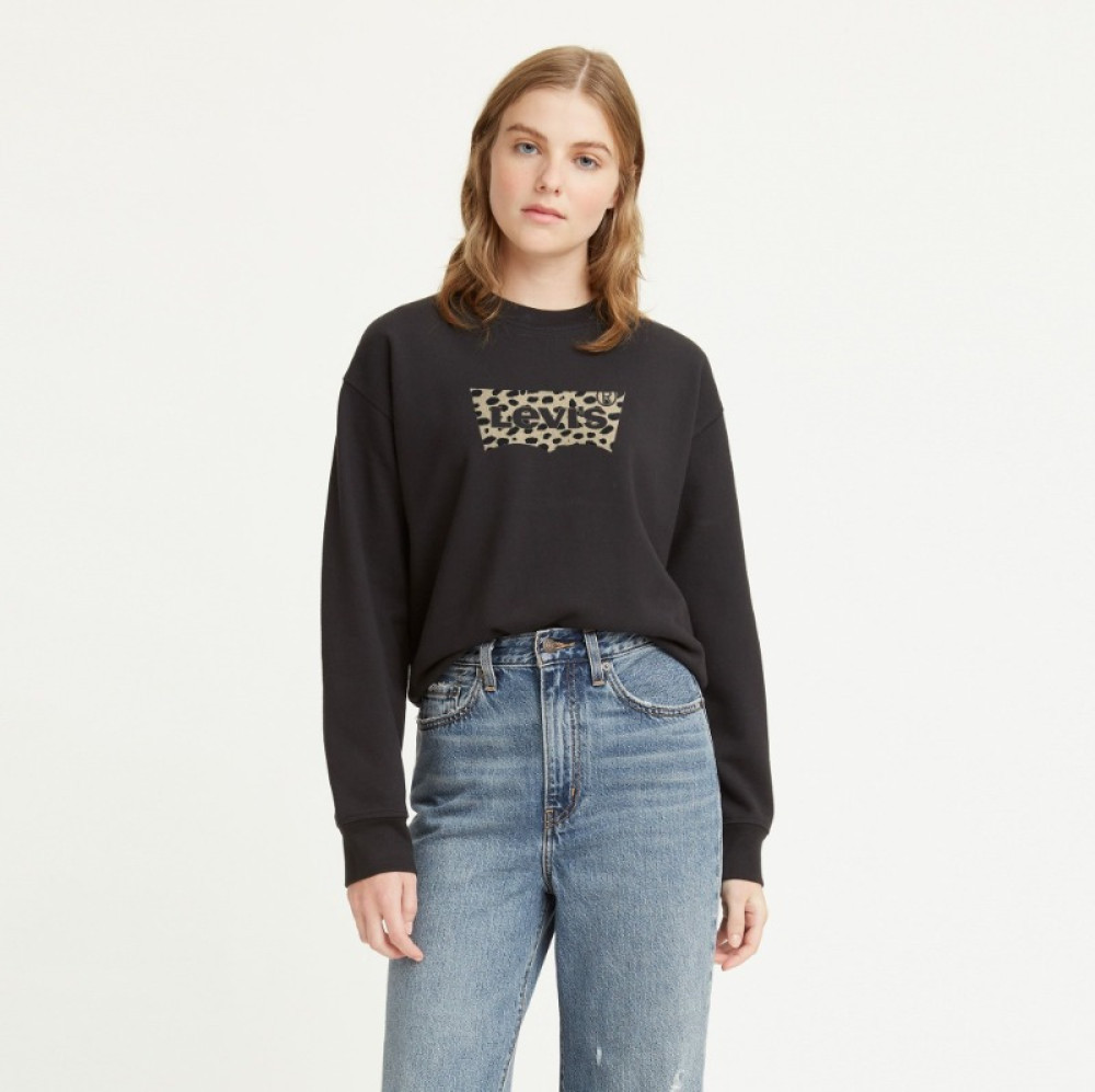 E24 Sweat Levi's 18686-0251 Noir Graphic Léopard