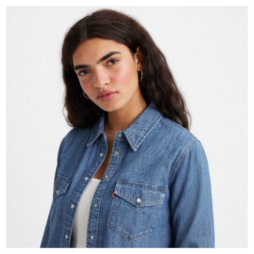 E24 Chemise Levi's 16786-0017 Denim Western Bleu
