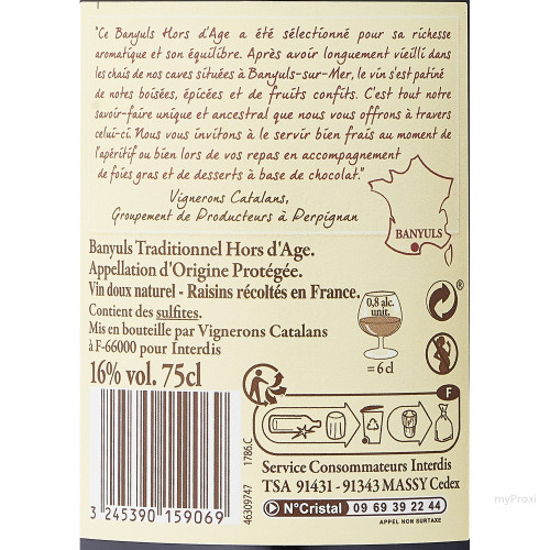 75CL BANYULS H.AGE 16%V RDF