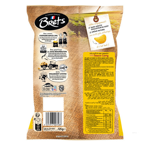 125G CHIPS CURRY BRETS
