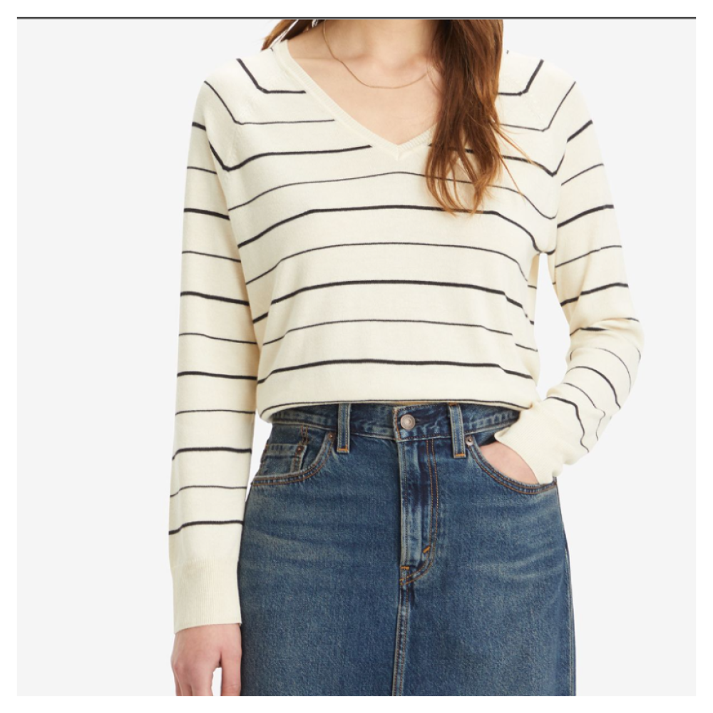 H24 Levi's Pull A8502-0007 Blanc Cygne Caviar