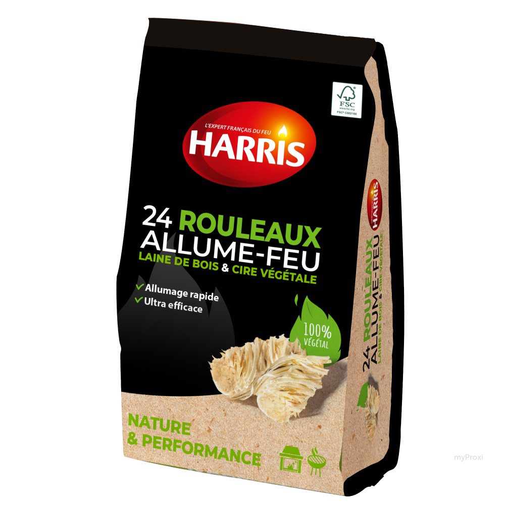24 ROULEAUX ALLUME FEU LAINE &