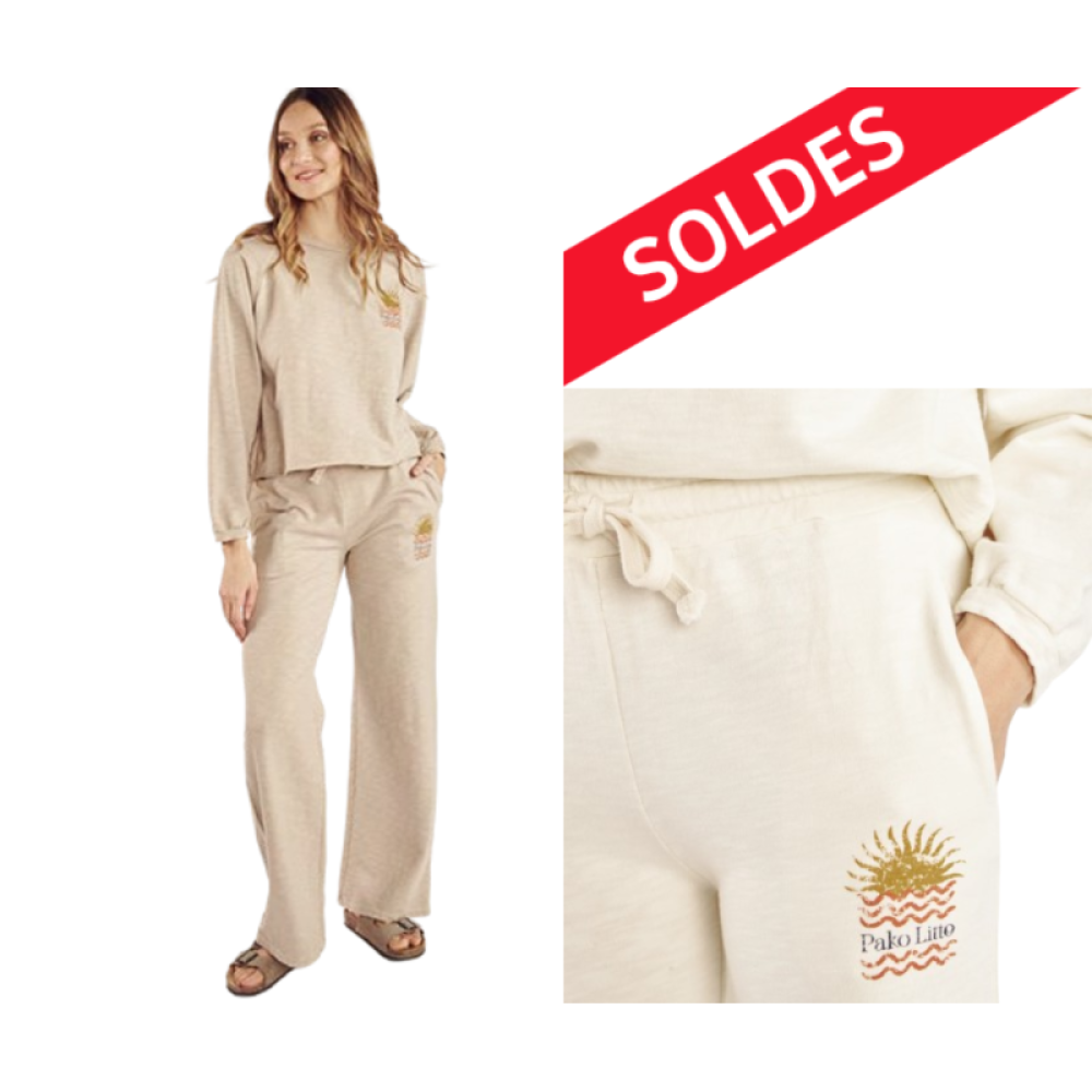 Pantalon Jogging PTL3792 Naturel Pako Litto E25