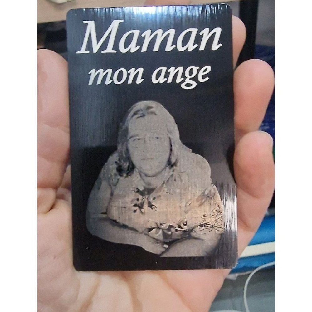 Carte en alu Gravé de votre choix
