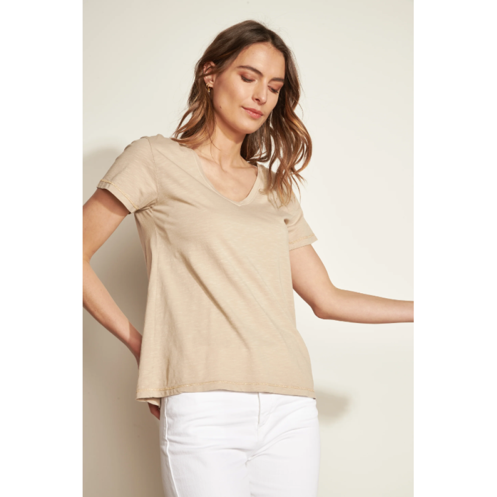 Tee-Shirt André TS3514 Sable Pako Litto FDS