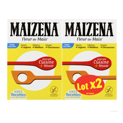 2X400G FLEUR MAIS MAIZENA