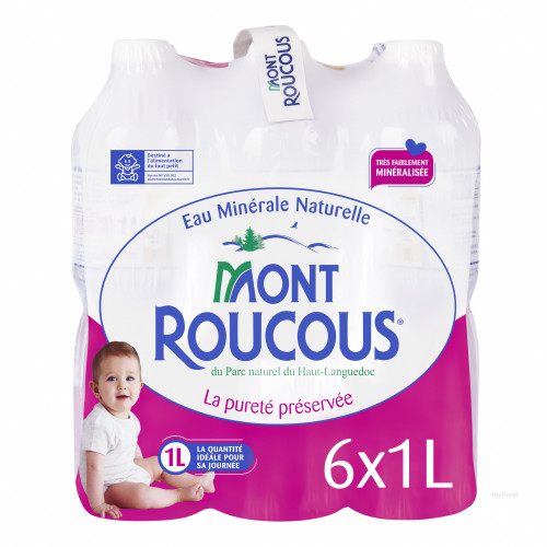 PET 1L EAU MINER.MONT.ROUCOUS