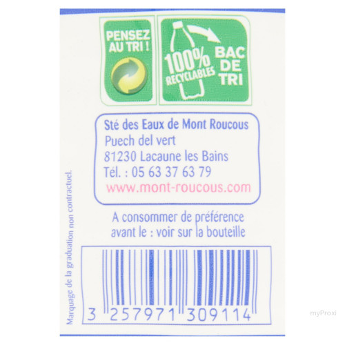 6X1L EAU MINERALE NATURELLE MR