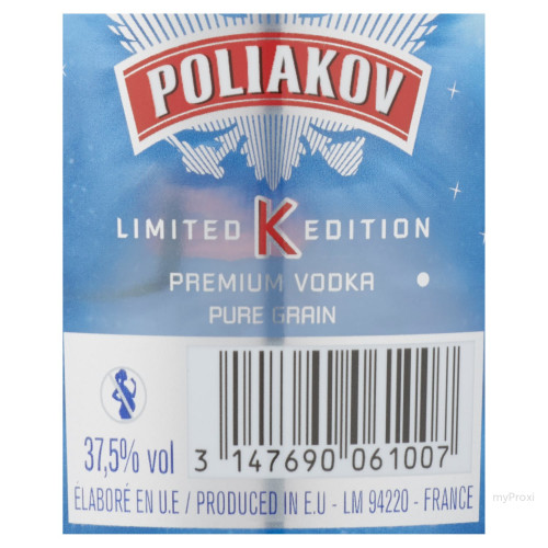 70CL VODKA 37,5%V POLIAKOV