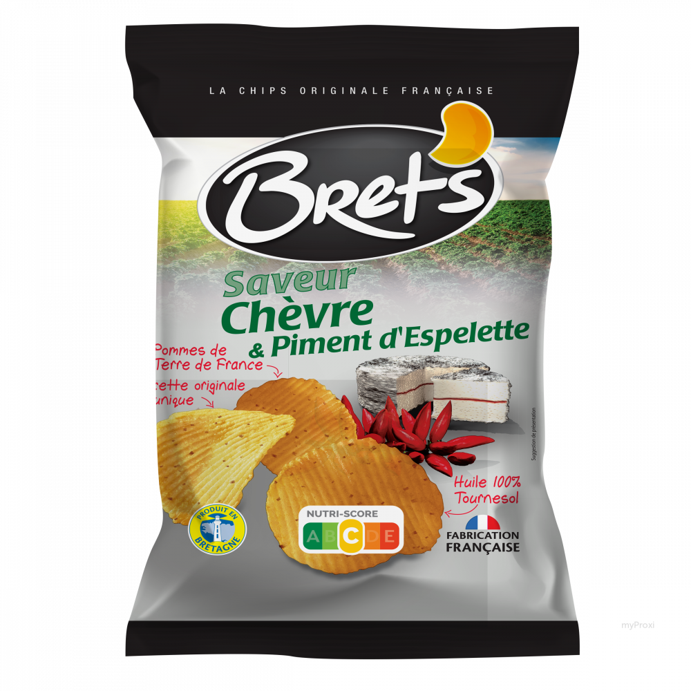 125G CHIPS CHEVRE PIMENT BRETS