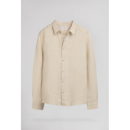 Chemise lin C-Linen 10717404  Beige Teddy Smith E26