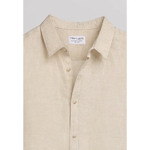 Chemise lin C-Linen 10717404  Beige Teddy Smith E26