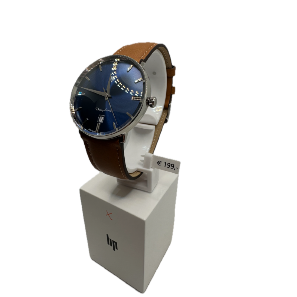 Cadran De Montre Lip Dauphine Gris - Pièce D'occasion Pour Restauration Ou Customisation