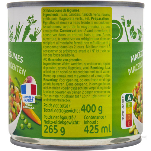 1/2 MACEDOINES LEGUMES CRF CLA