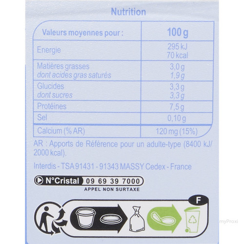 1KG FRO BLC NAT 3% CRF CLA