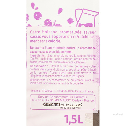 PET 1,5L EAU ARO.CASSIS CRF CL