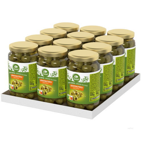 12X160G BOCAUX OLIVE VERTE D