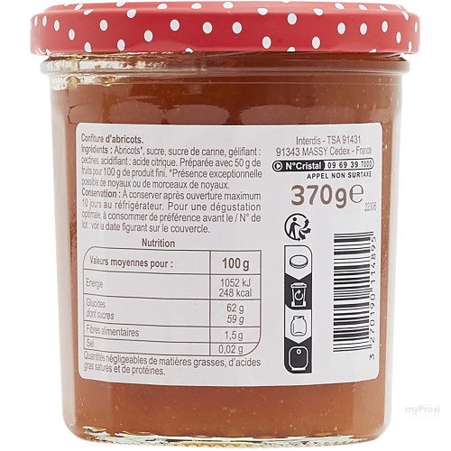 370G CONFITUR.ABRIC.CARREFOUR