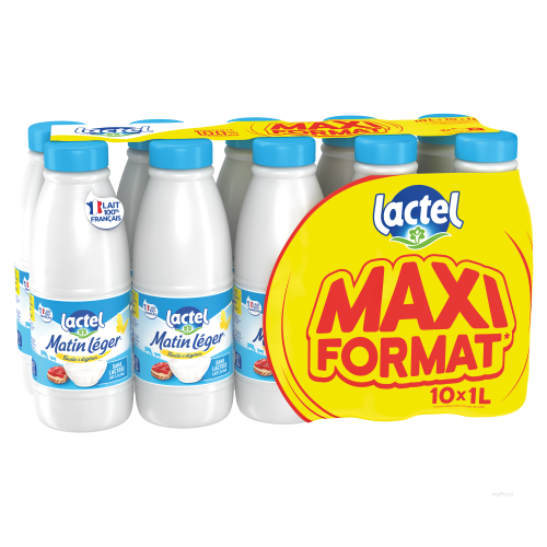 BP UHT MATIN LEGER 1.2%MG 10X1