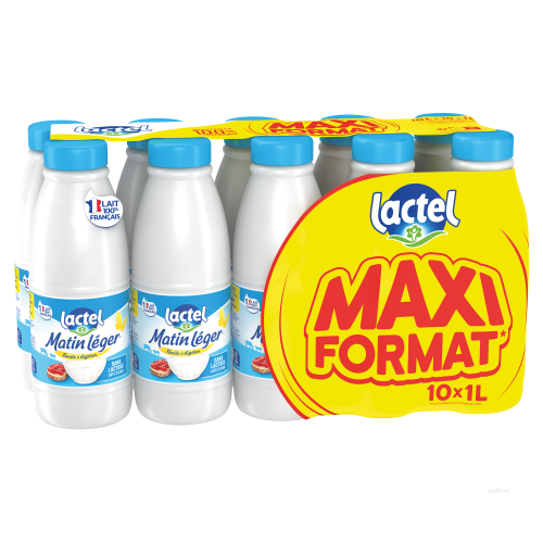 BP UHT MATIN LEGER 1.2%MG 10X1