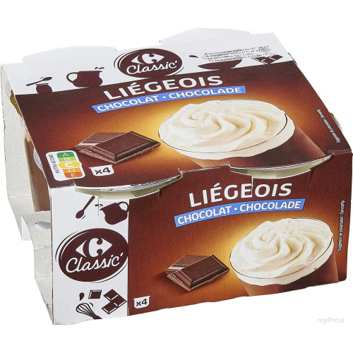 4X100G LIEGEOIS CHOCO. CRF CLA