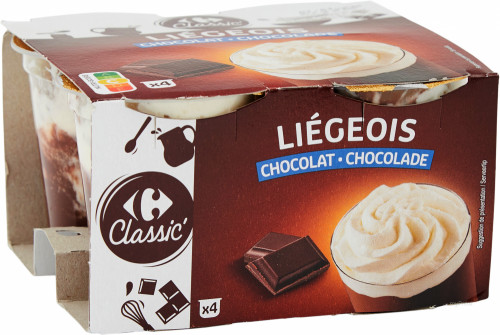 4X100G LIEGEOIS CHOCO. CRF CLA