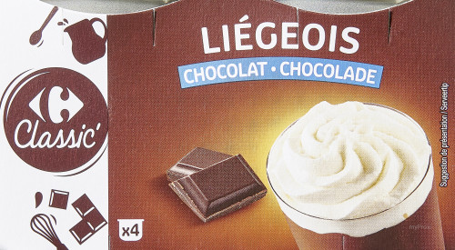 4X100G LIEGEOIS CHOCO. CRF CLA