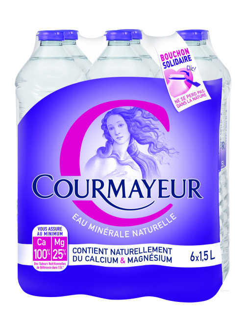 6X1.5L EAU MINERALE COURMAYEUR