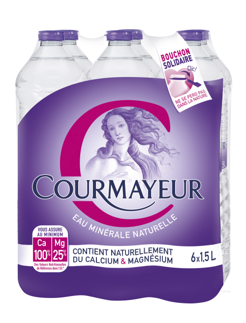 6X1.5L EAU MINERALE COURMAYEUR